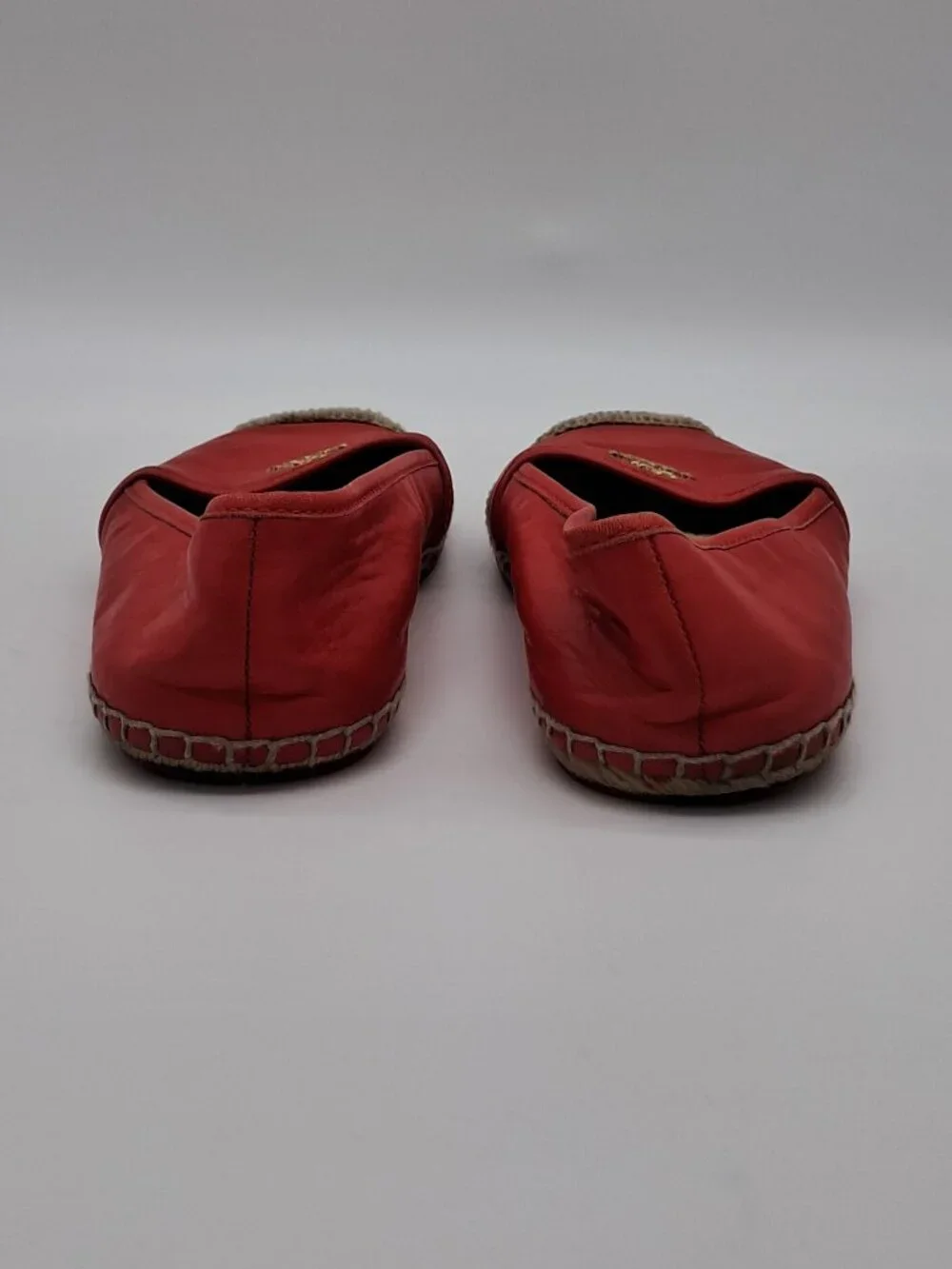 Coach Espadrille Flats Soft Leather Watermelon Color  Rhodelle 7'5 B